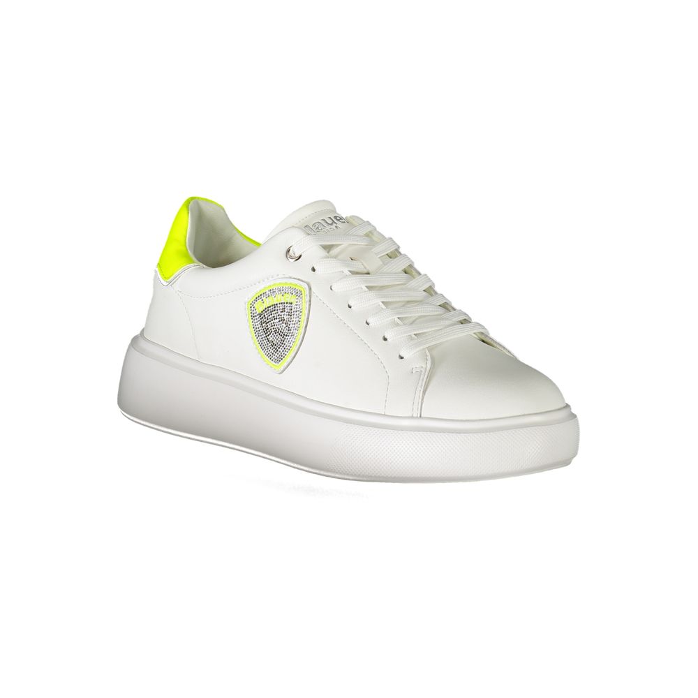 Vit polyestersneaker