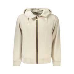 K-WAY Beige Polyester Men Sweater Hooded