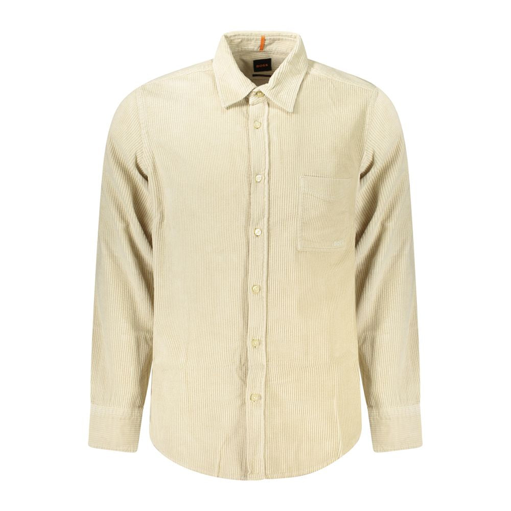 Beige bomullsskjorte