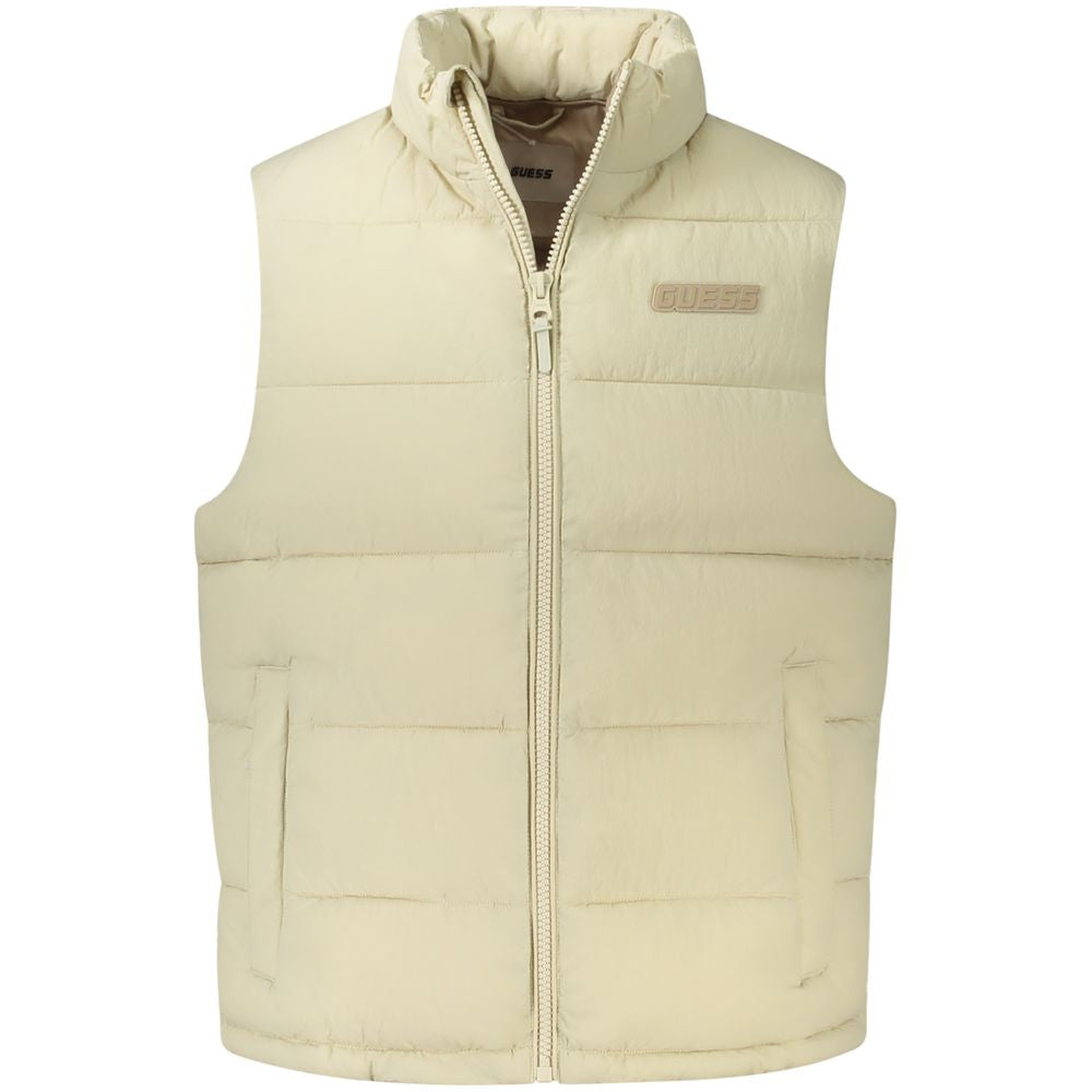 Beige polyamidjacka
