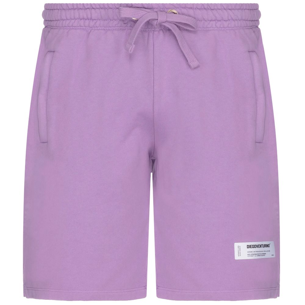 Lila bomullsshorts