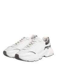 Dolce & Gabbana White Daymaster Leather Low Top Sneakers Shoes