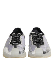 Dolce & Gabbana Black Silver NS1 Men Low Top Sneakers Shoes