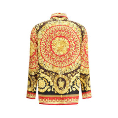 Versace Multicolor Silk Pattern Shirt