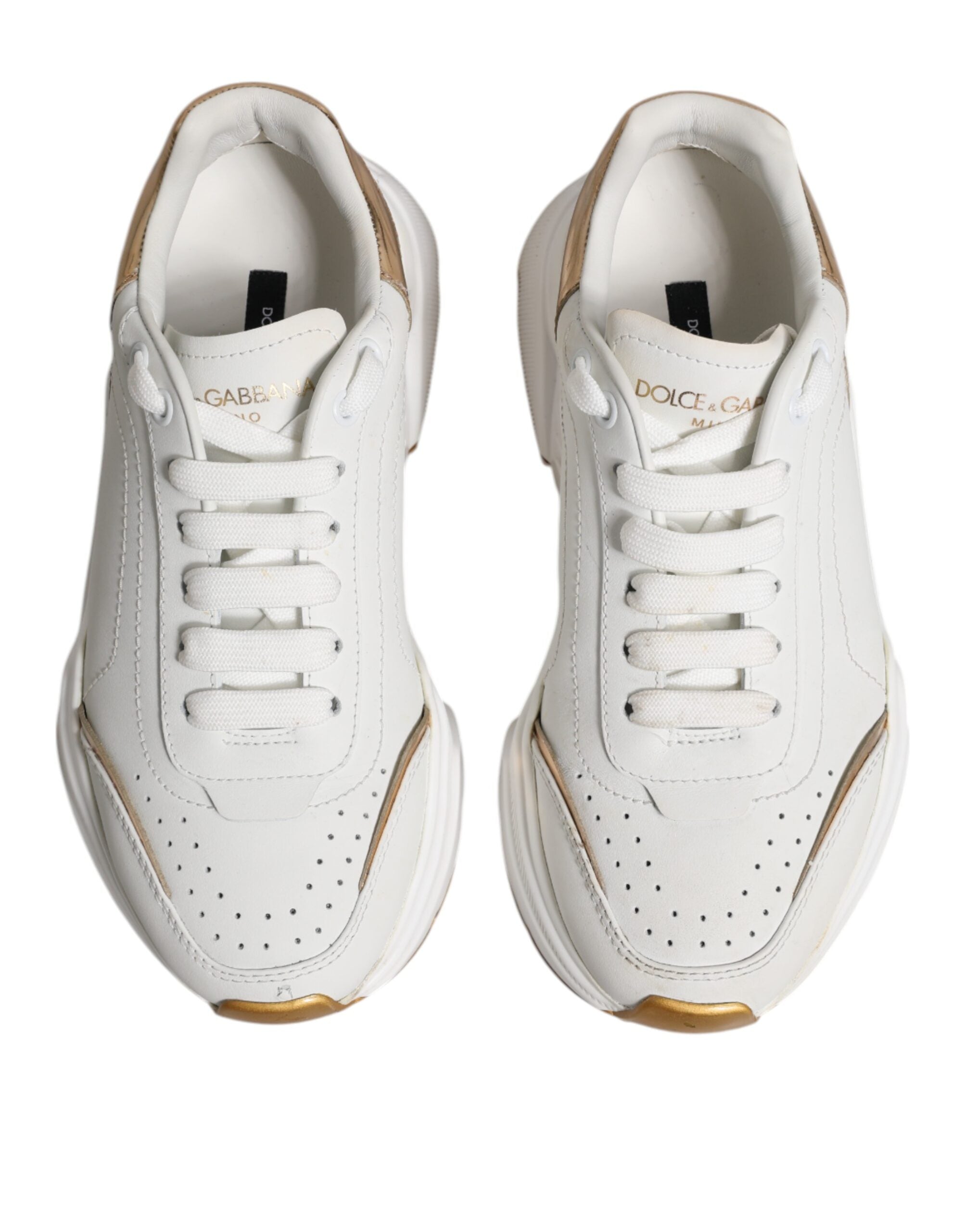 Hvite gull Daymaster Lave Sneakers Sko