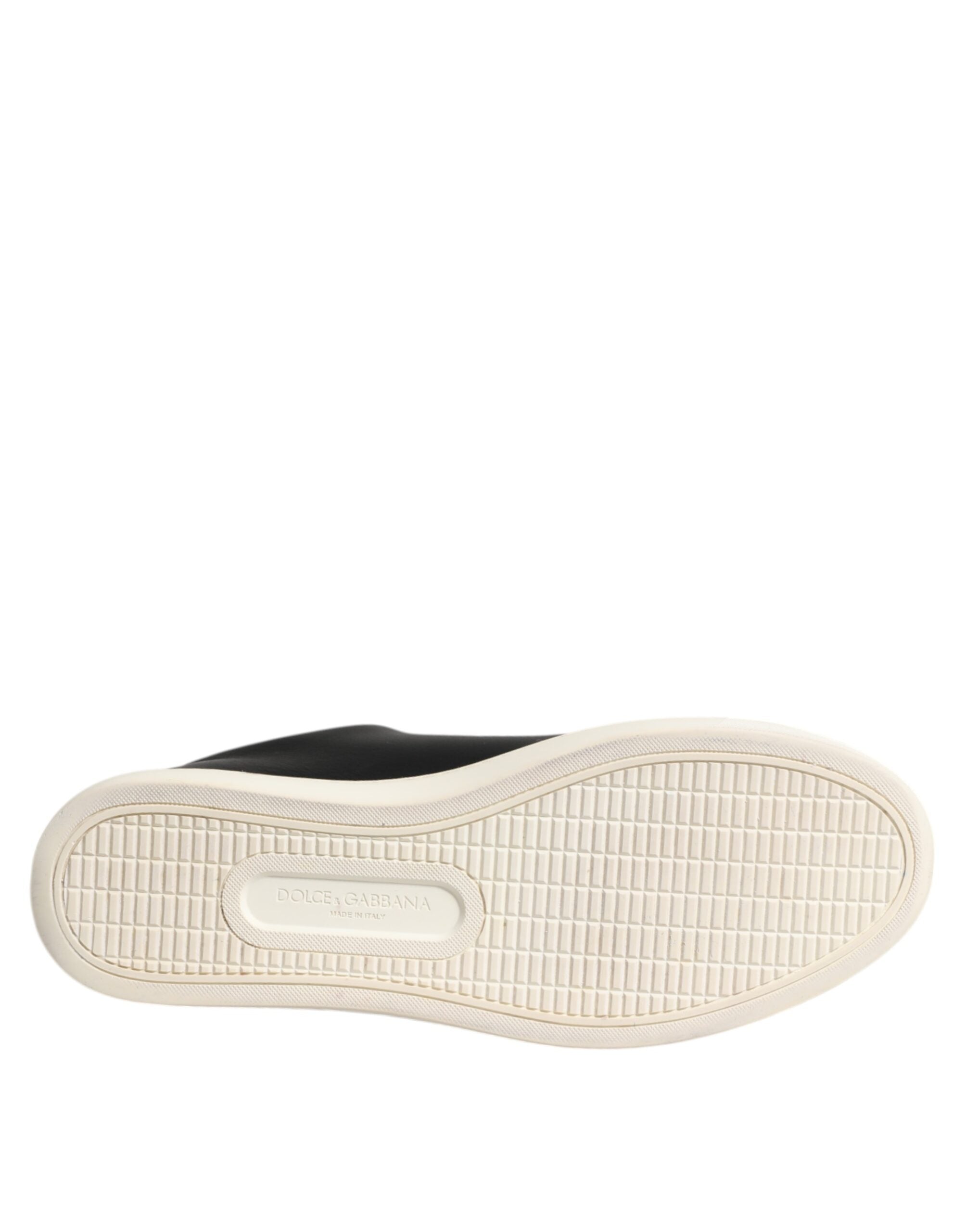Svarte Sacred Heart-sneakers i skinn
