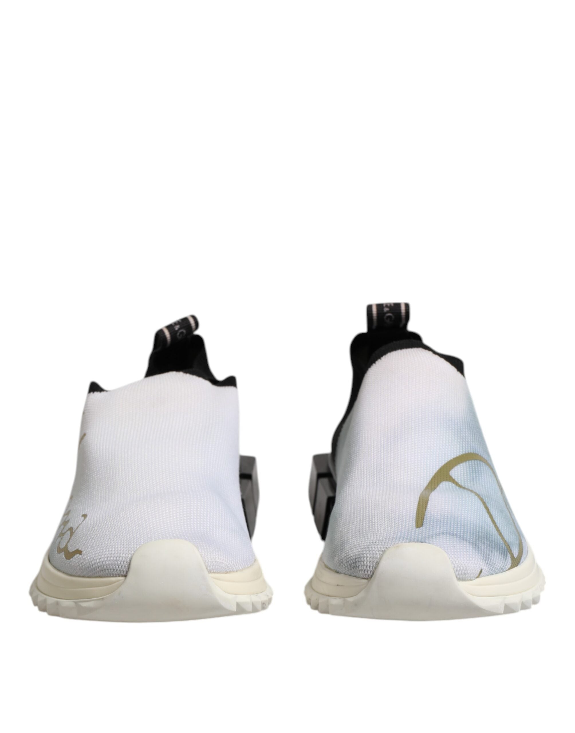 Hvite svarte lave Sorrento-sneakers