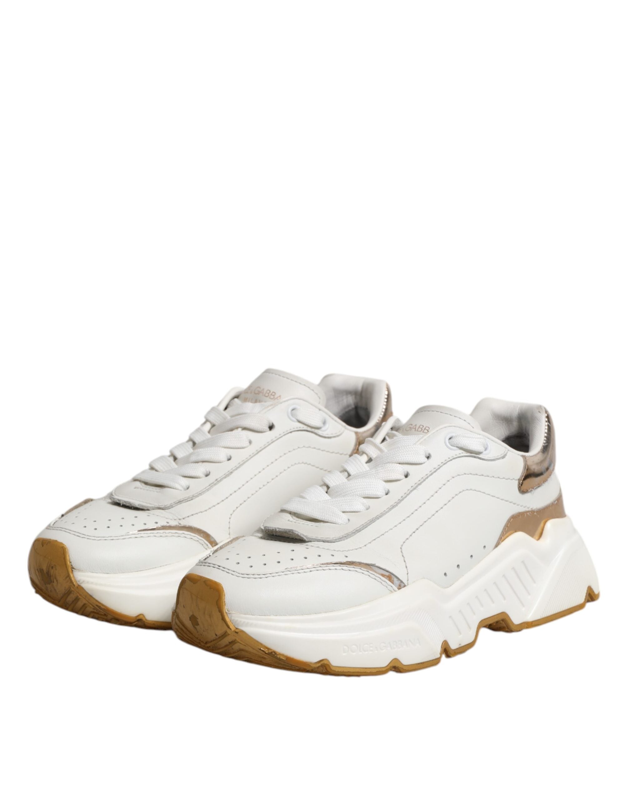Hvite gull Daymaster Lave Sneakers Sko