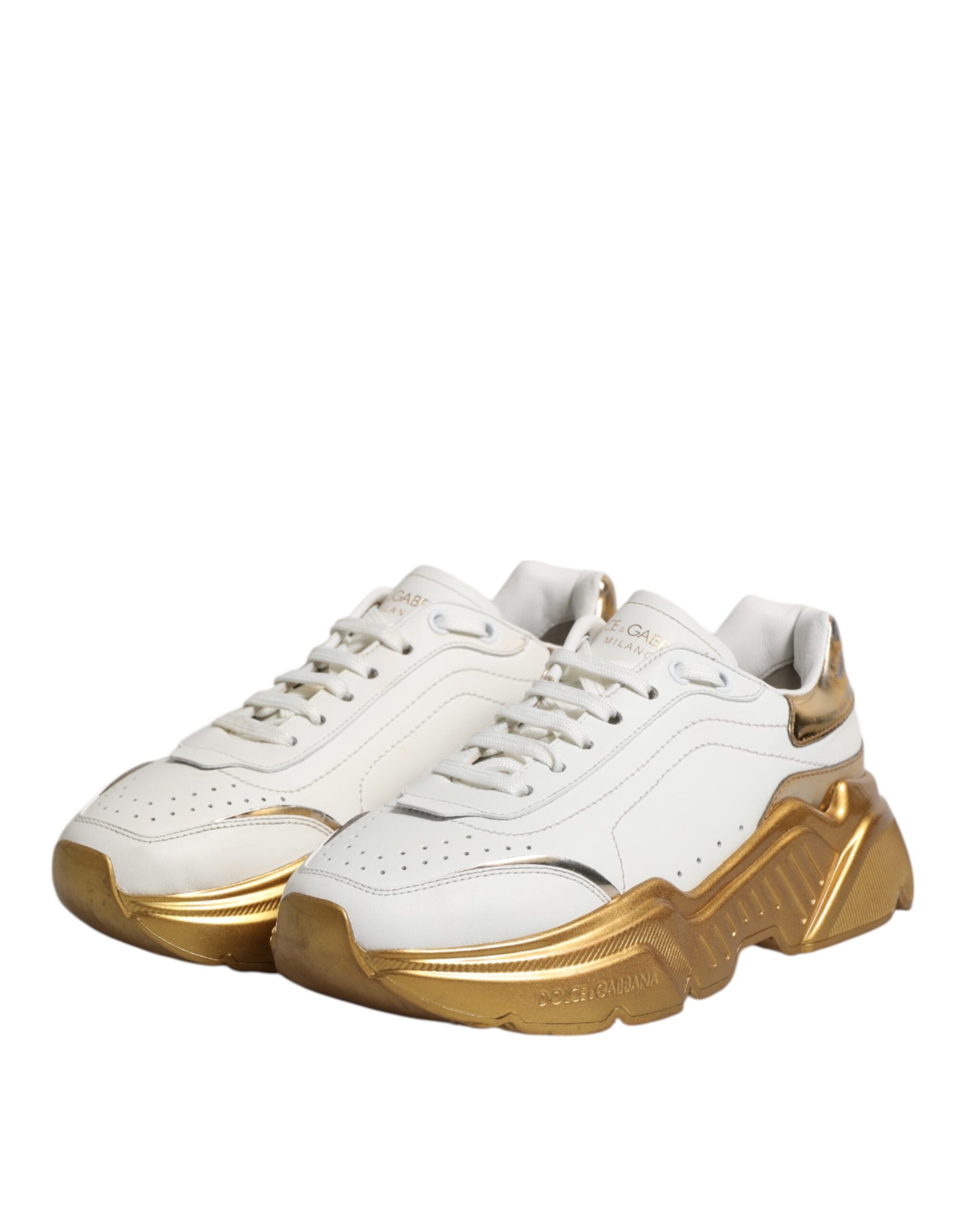 Hvite gull Daymaster Lave Sneakers Sko