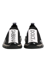 Dolce & Gabbana Black Sorrento Slip On Low Top Sneakers Shoes