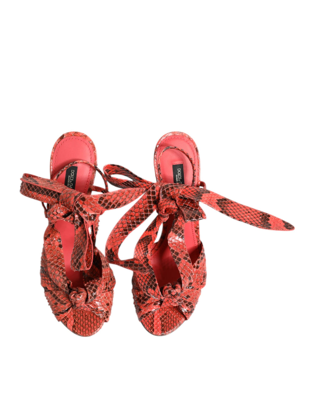 Korall Python Läderklackade Sandaler Skor