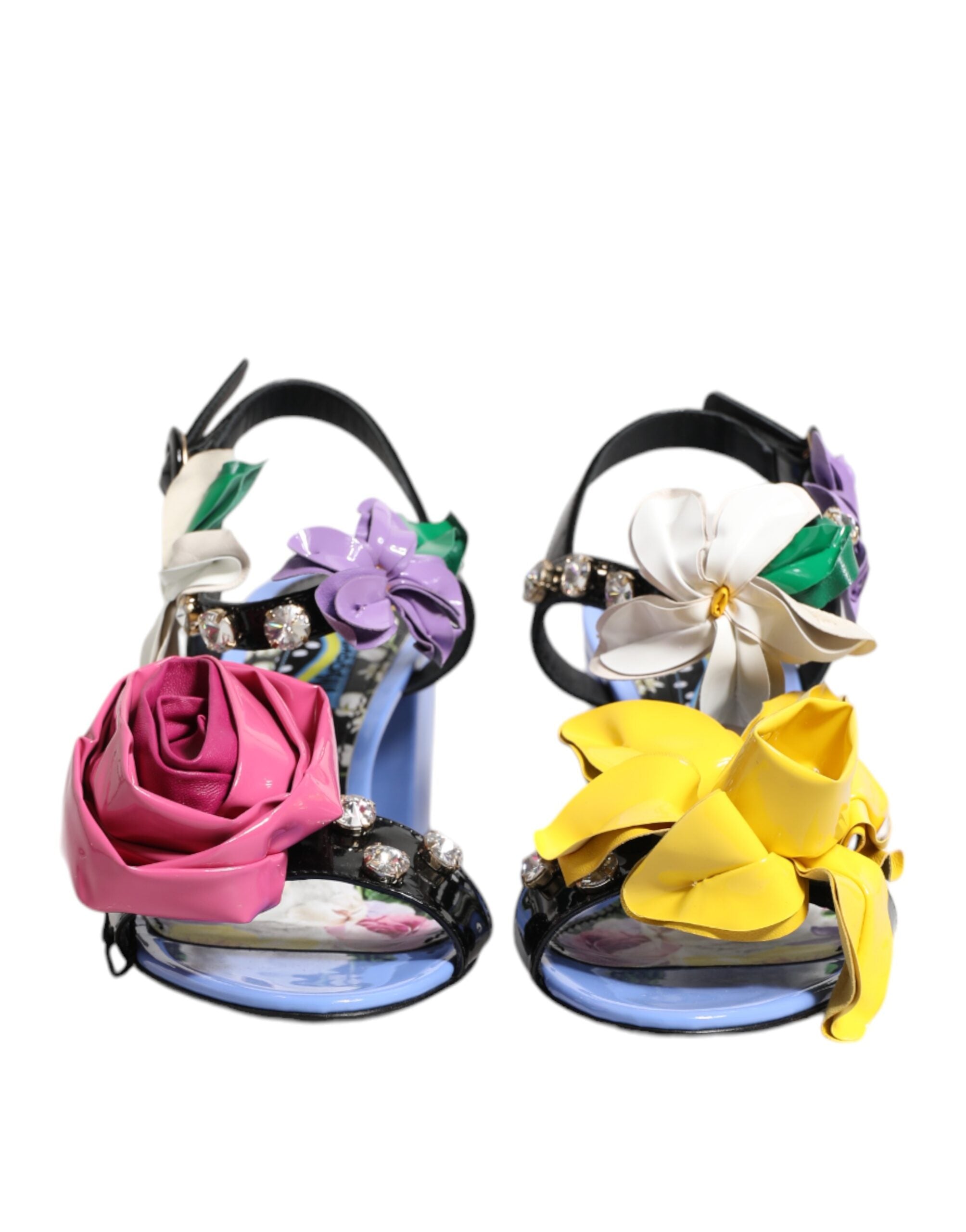 Flerfargede blomsterkrystall KEIRA-sandaler med sko