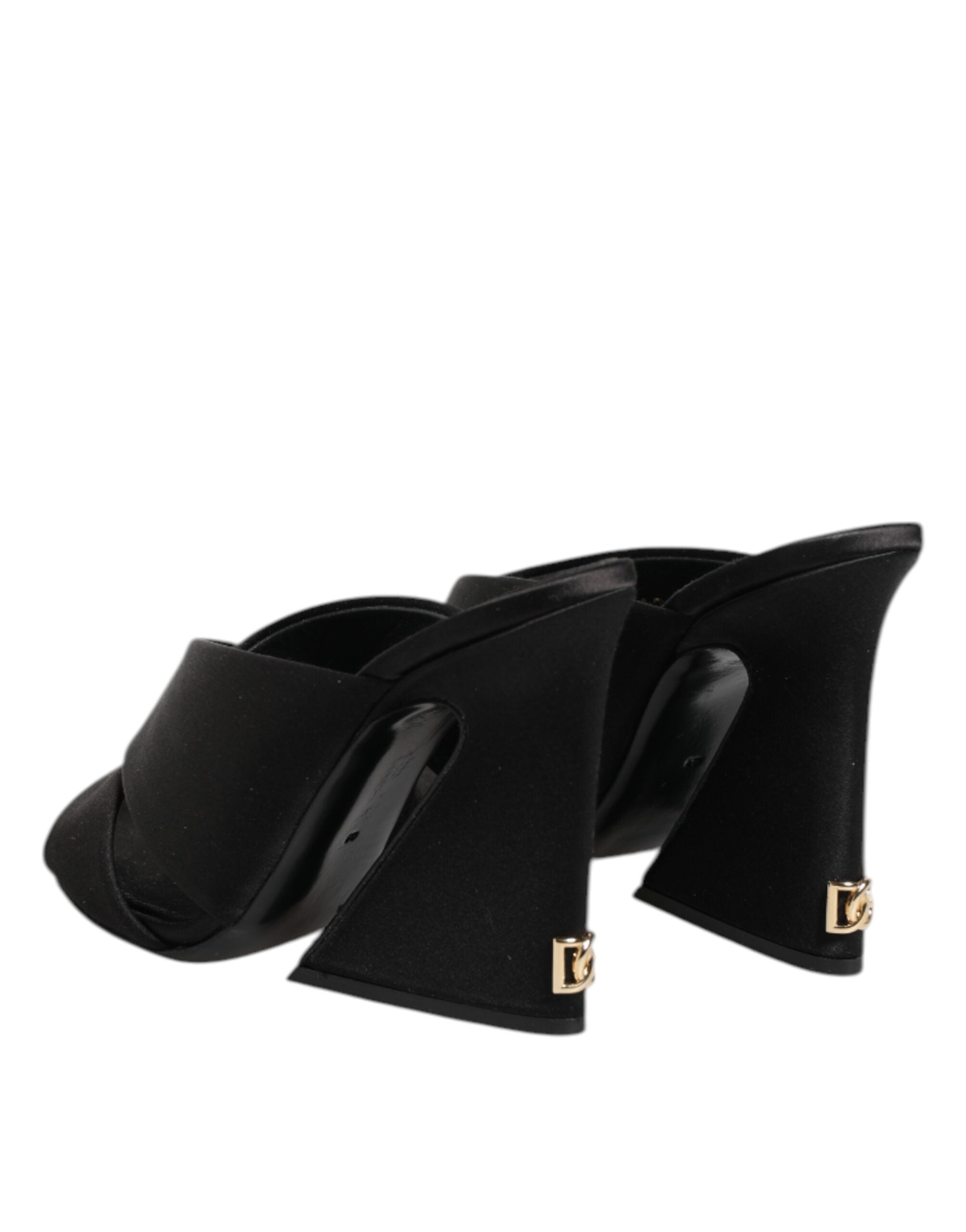 Svarte Keira Baroque Sandaler med Høy Hæl