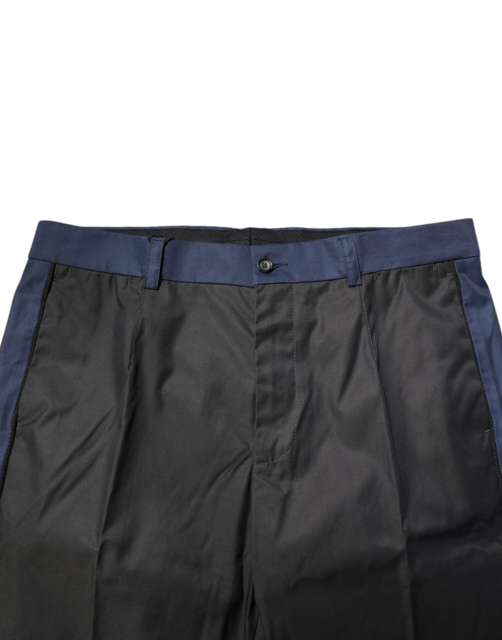 Gråblå bomulls 3/4 chinos kortbyxor