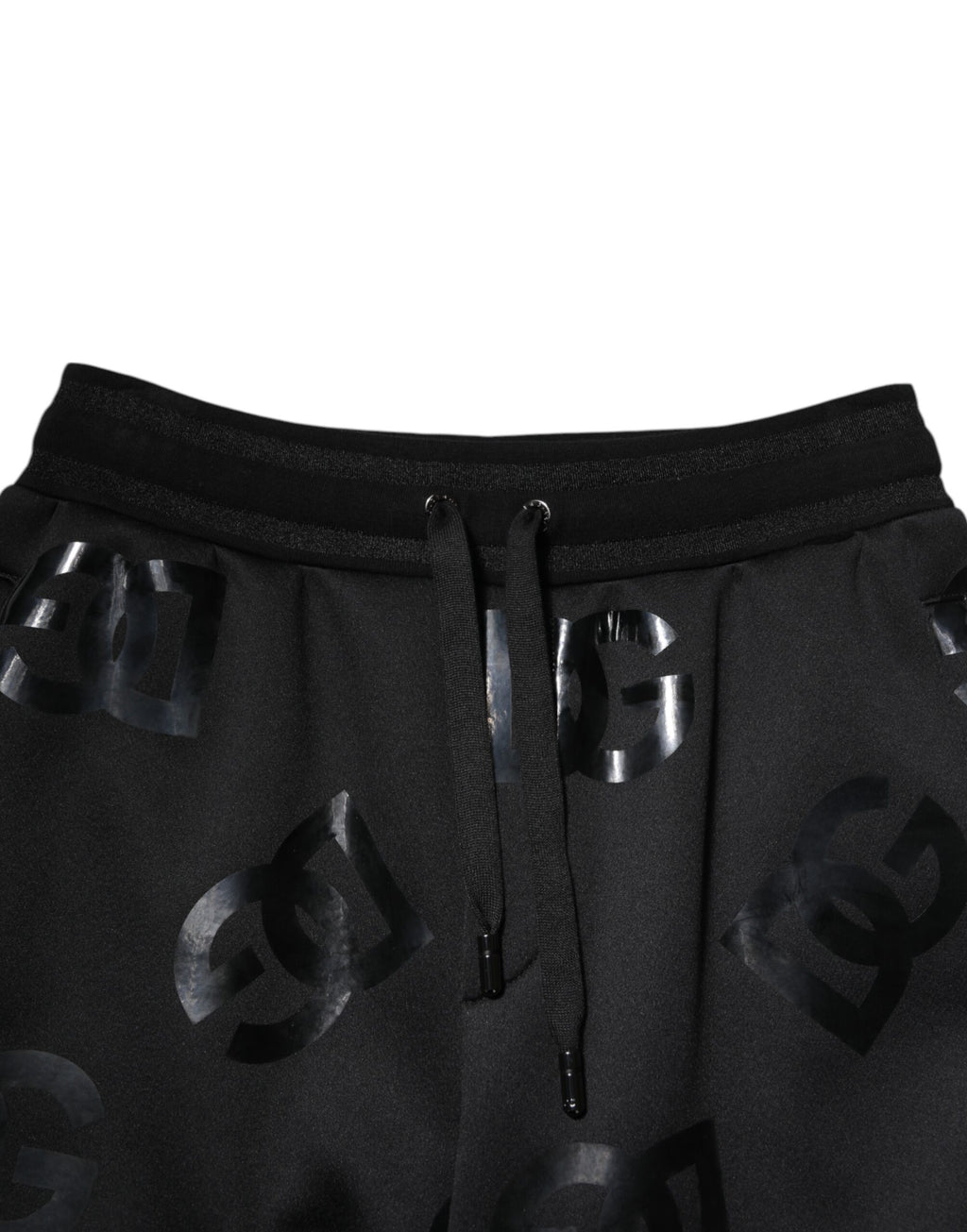 Svarta Bermuda-shorts med logotyp och bomull