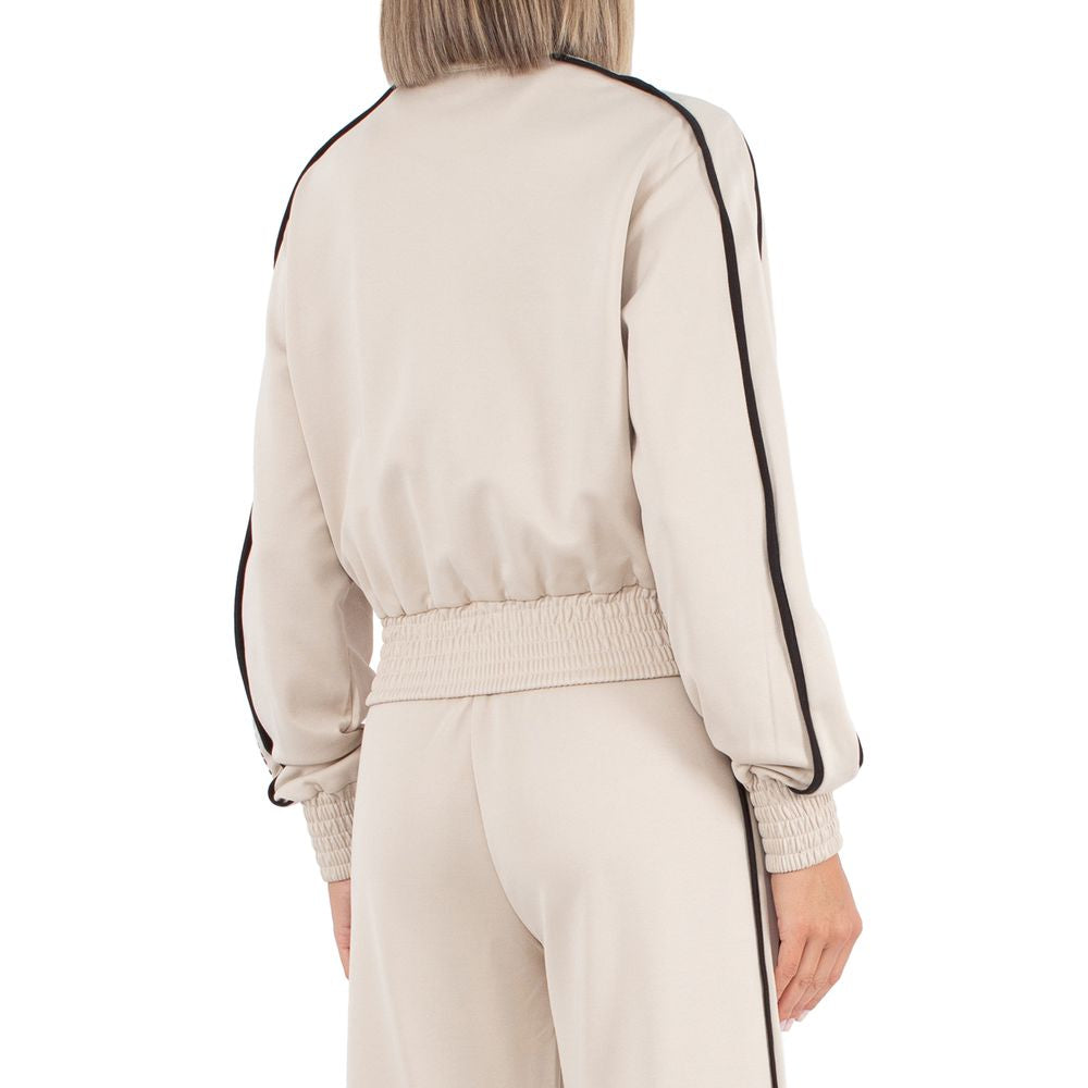Beige bomullströja