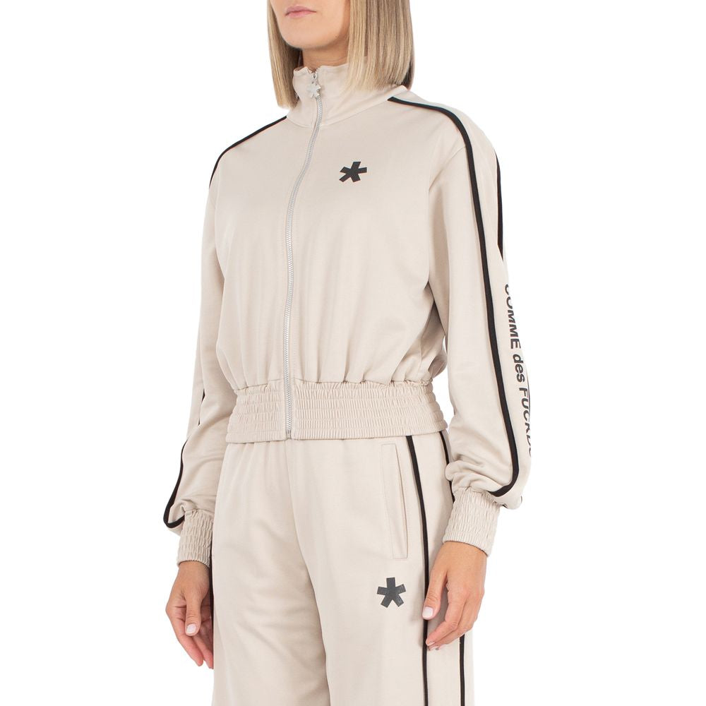 Beige bomullströja