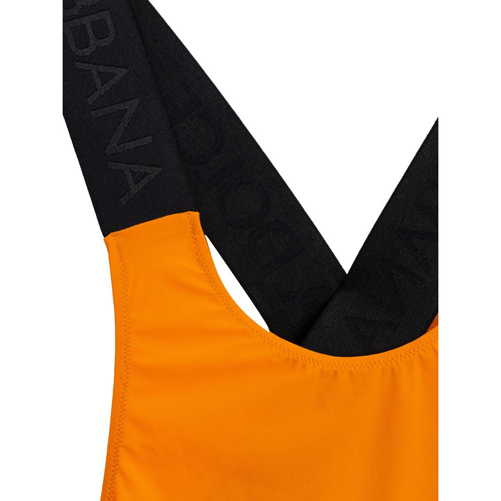 Orange baddräkt i polyester