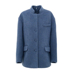 Gucci Light Blue Wool Coat