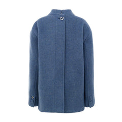 Gucci Light Blue Wool Coat