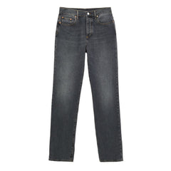 Gucci Gray Cotton Relaxed Fit Jeans