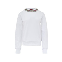 Gucci White Cotton Sweatshirt