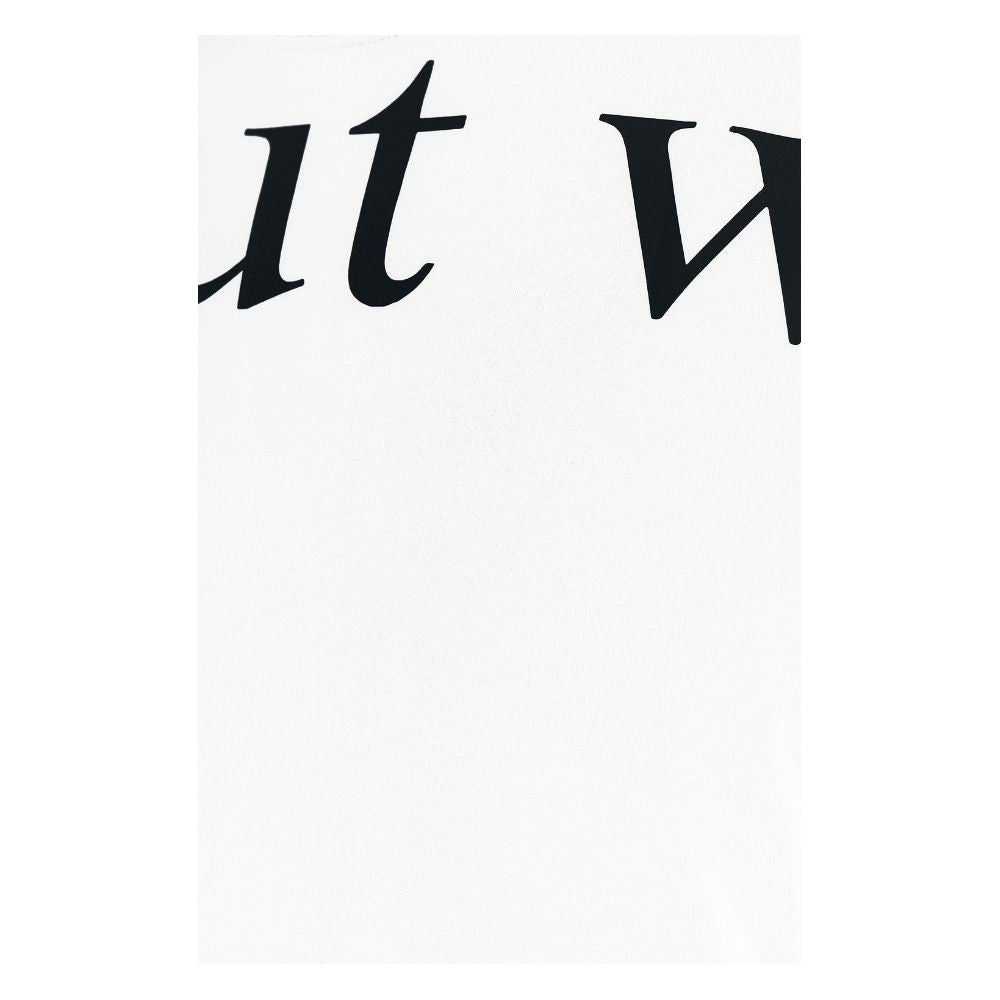 Hvit bomulls-T-skjorte