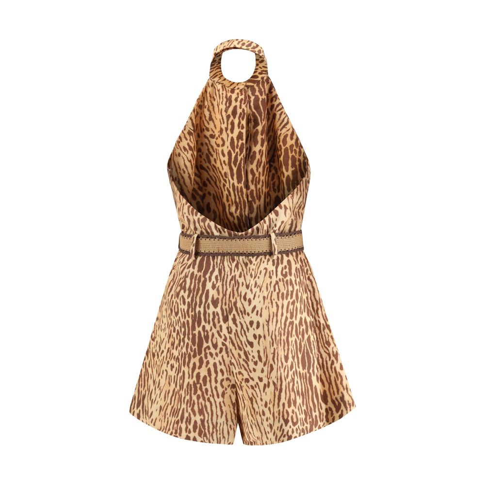 Leopardfärgad kort klänning