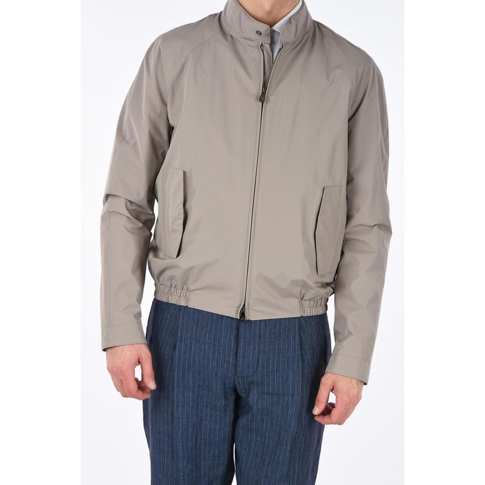 Beige polyesterjacka