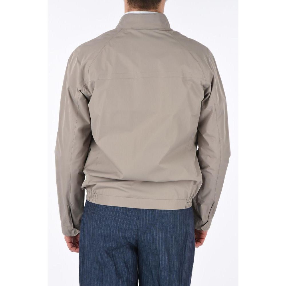 Beige polyesterjacka