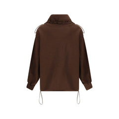 The Attico Brown Cotton Sweatshirt