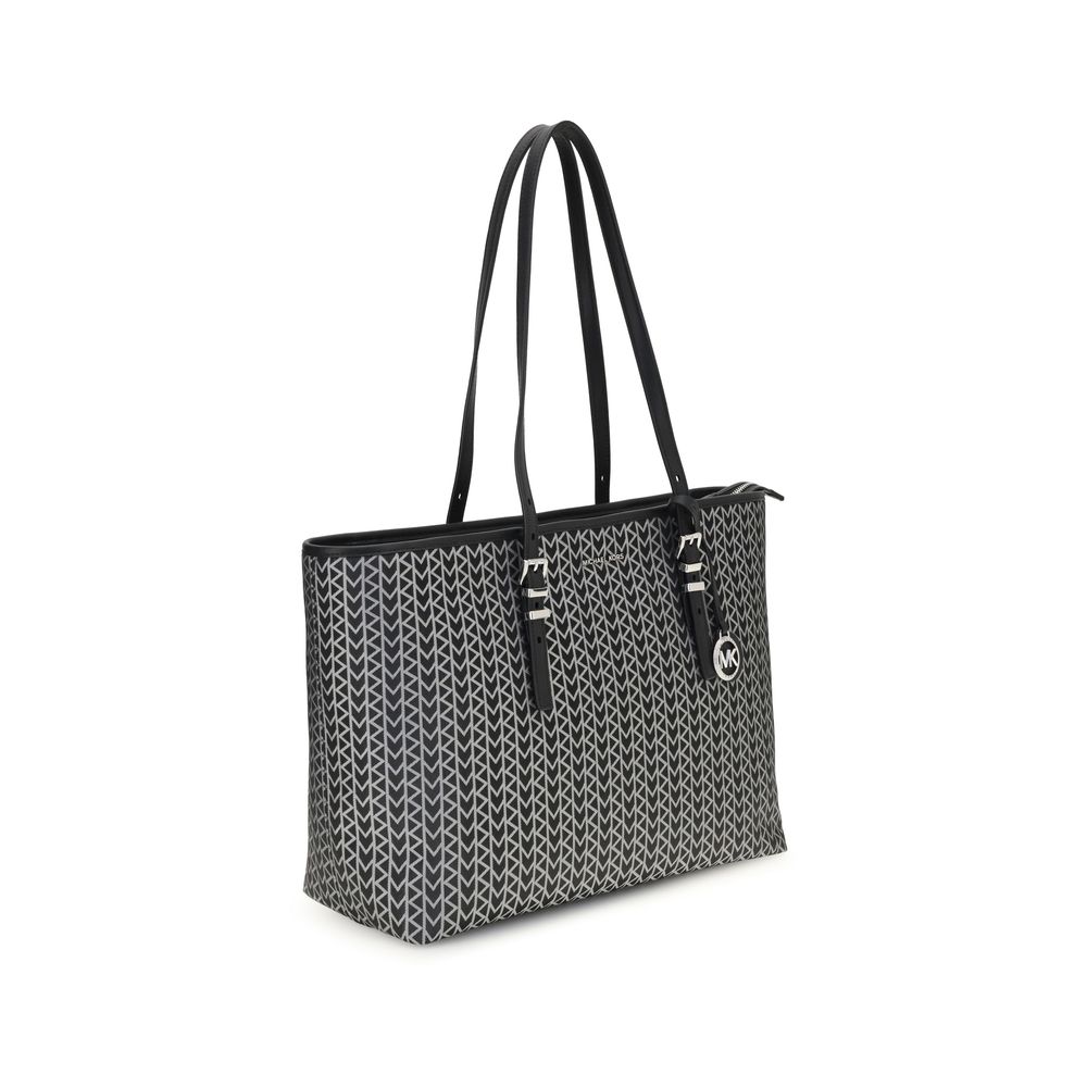Stor Quinn-veske med jacquard-logo