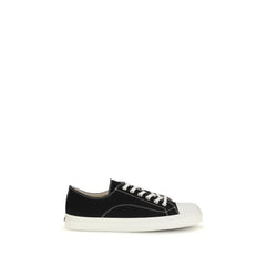 Moschino Black Cotton Low Top Sneakers