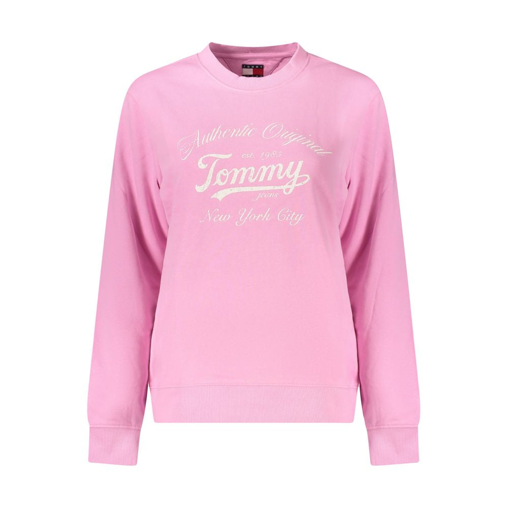Rosa bomullströja för kvinnor