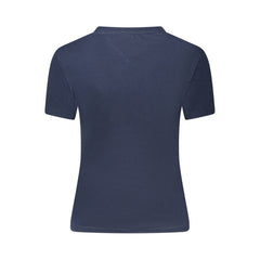 Tommy Hilfiger Blue Cotton Women T-Shirt
