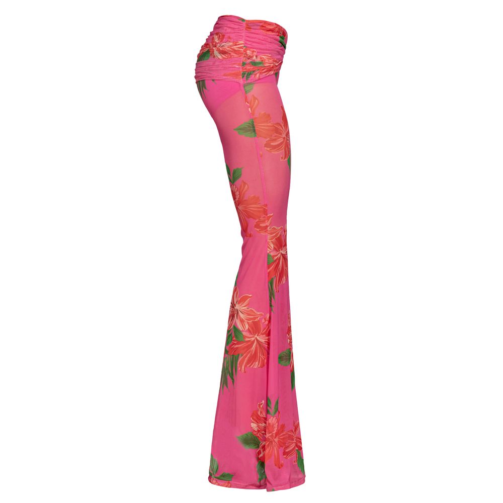 Flerfärgade polyesterjeans och byxor