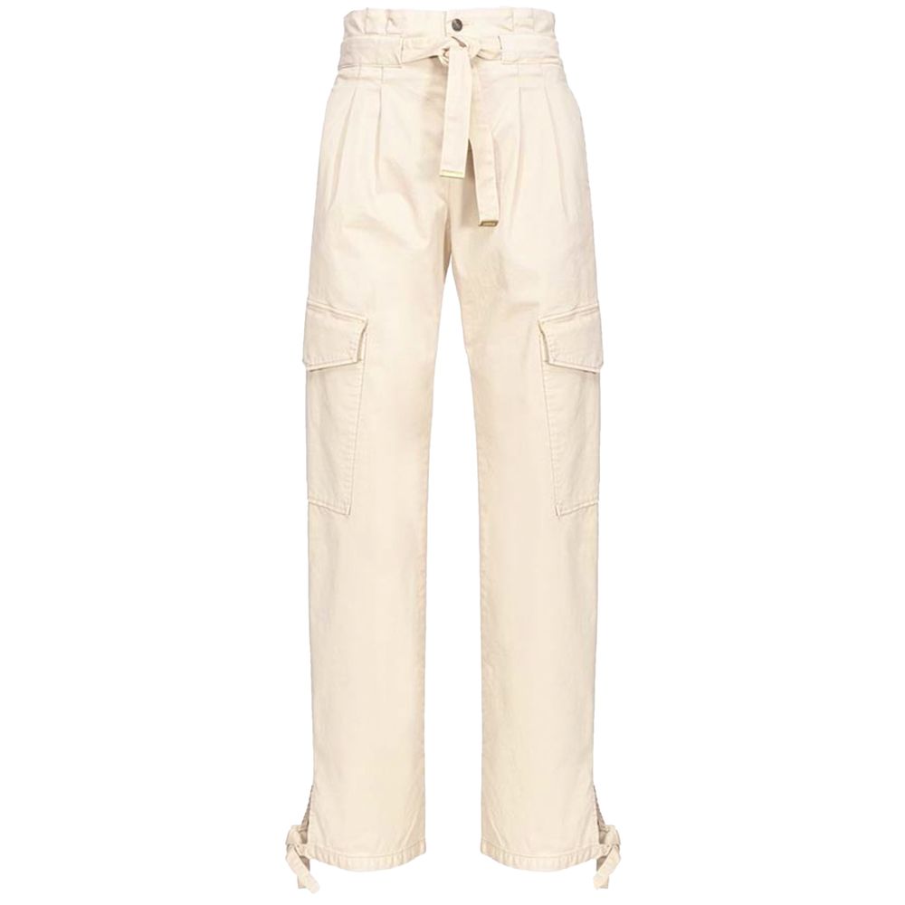 Hvite bomullsjeans og -bukser