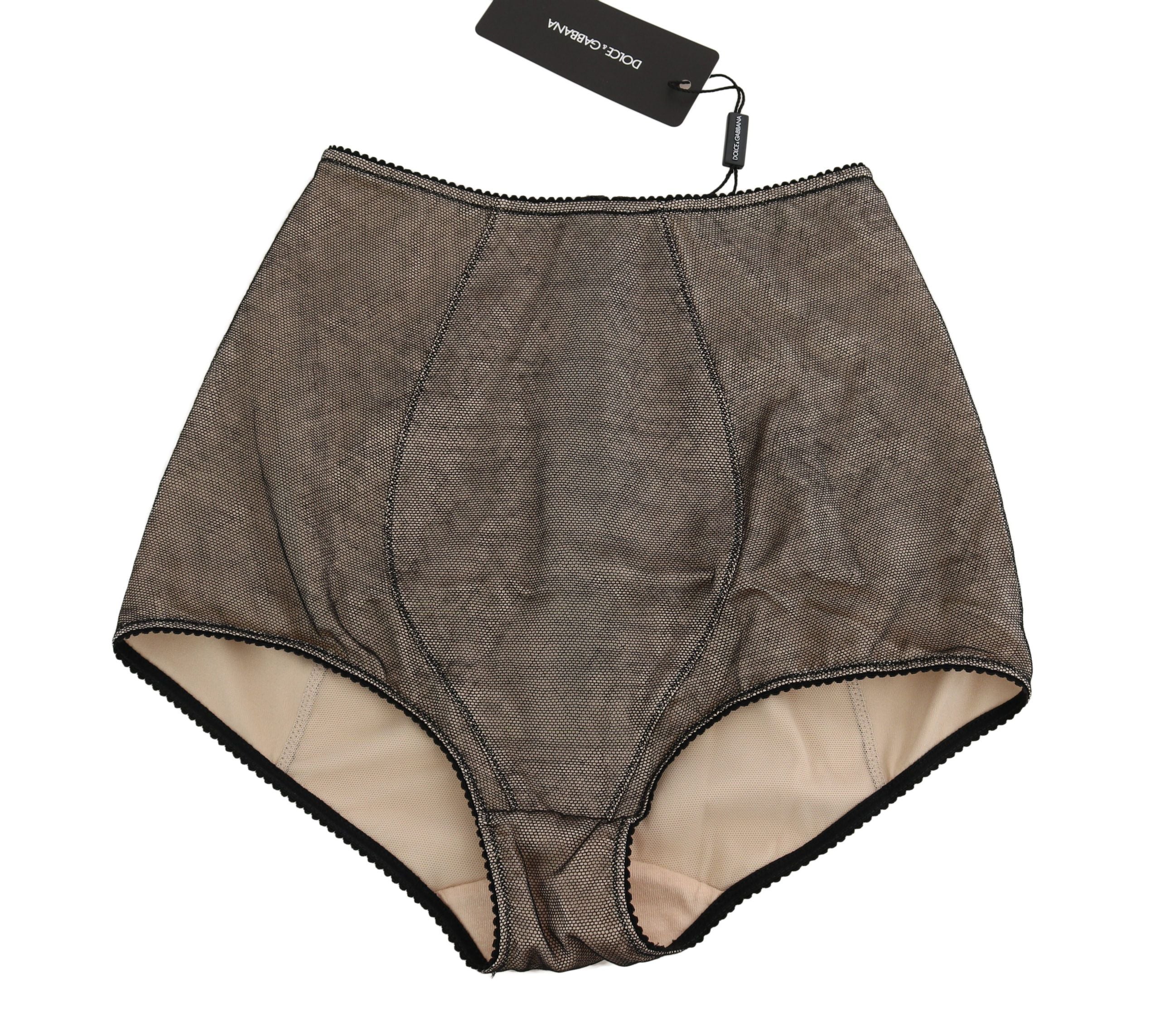 Underkläder Beige Med Svart Nät