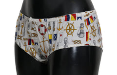Dolce & Gabbana Underwear Sailor Print Silk Bottoms