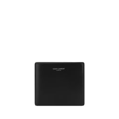 Saint Laurent Black Calf Leather Bos Taurus Wallet