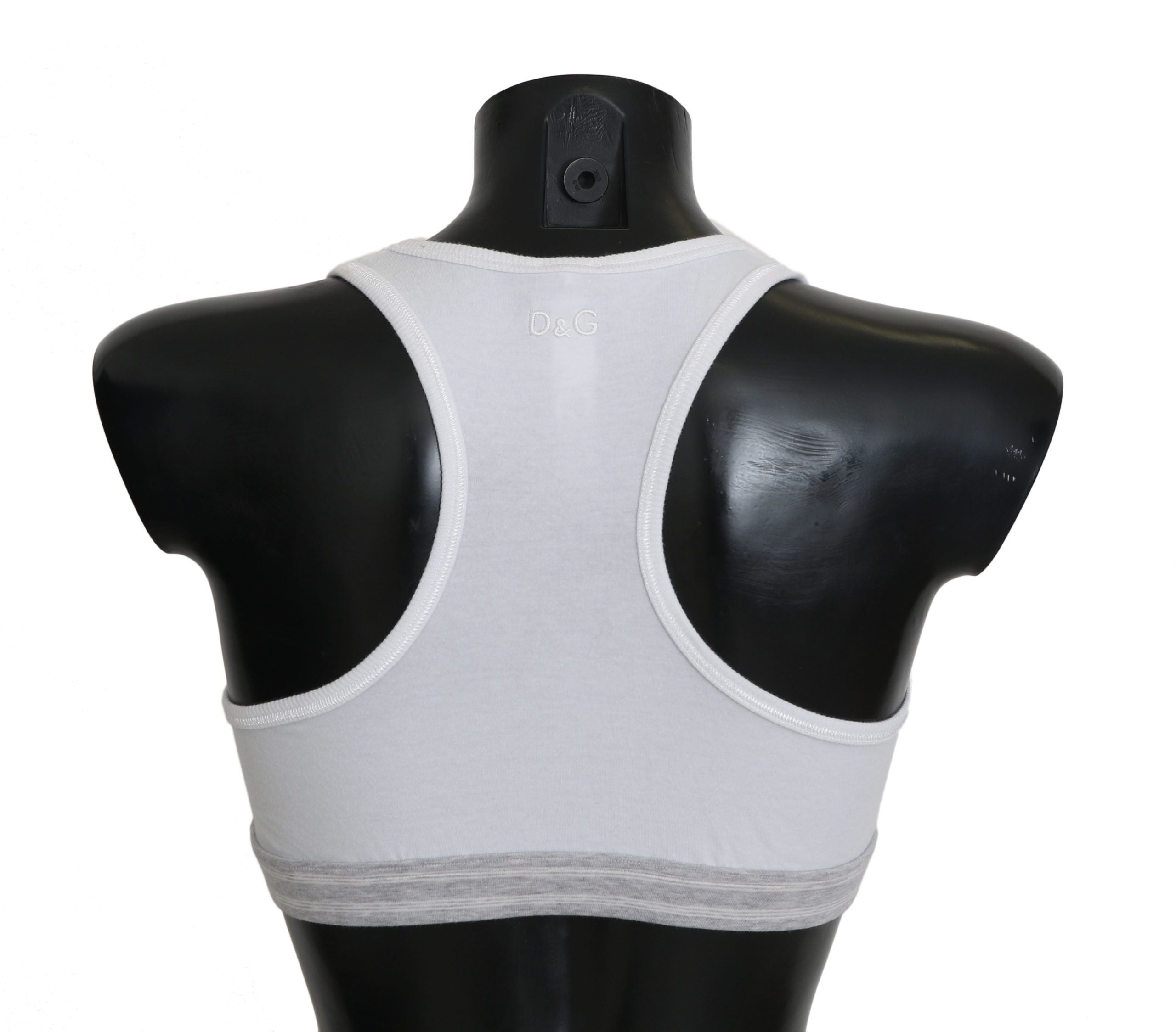 Vit bomulls sport stretch-bh underkläder