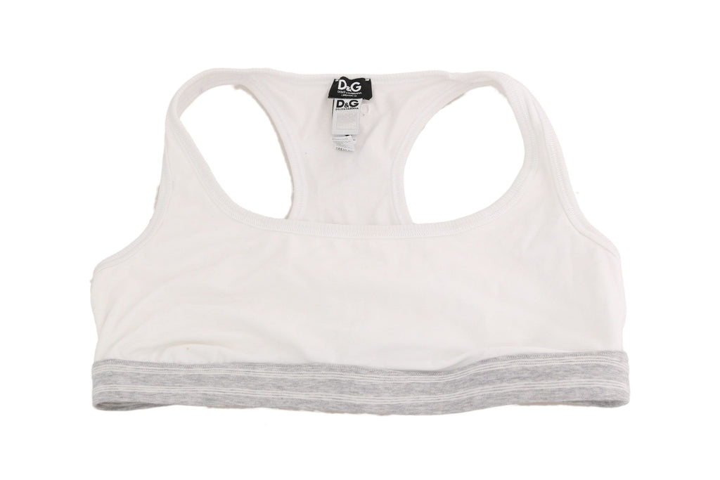 Vit bomulls sport stretch-bh underkläder