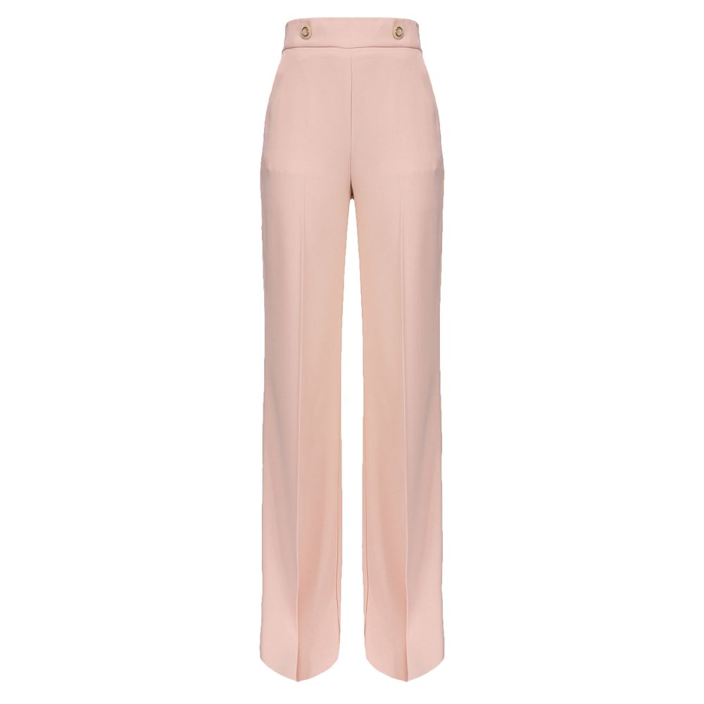 Rosa polyesterjeans och byxor