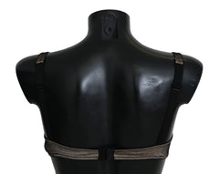 Dolce & Gabbana Brown Regg Balconcino Imbottito Bra Underwear