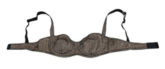 Dolce & Gabbana Brown Regg Balconcino Imbottito Bra Underwear