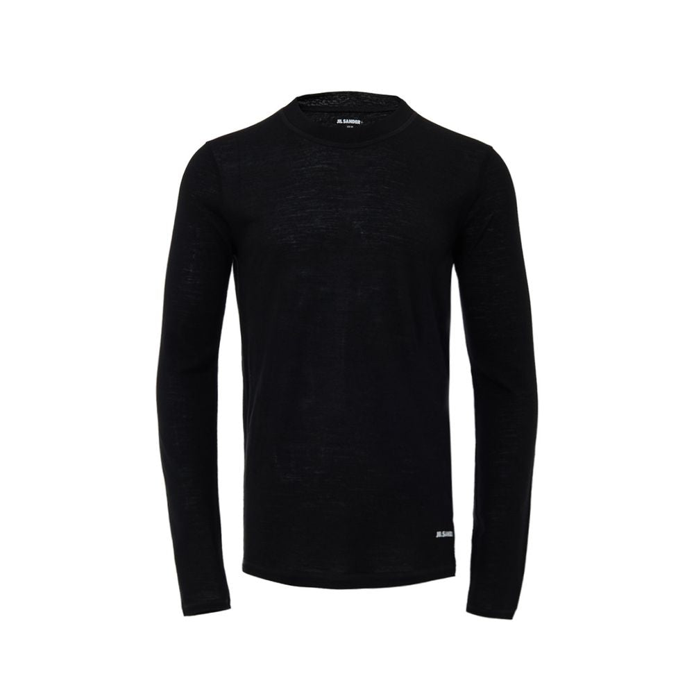 Svart polyester lång