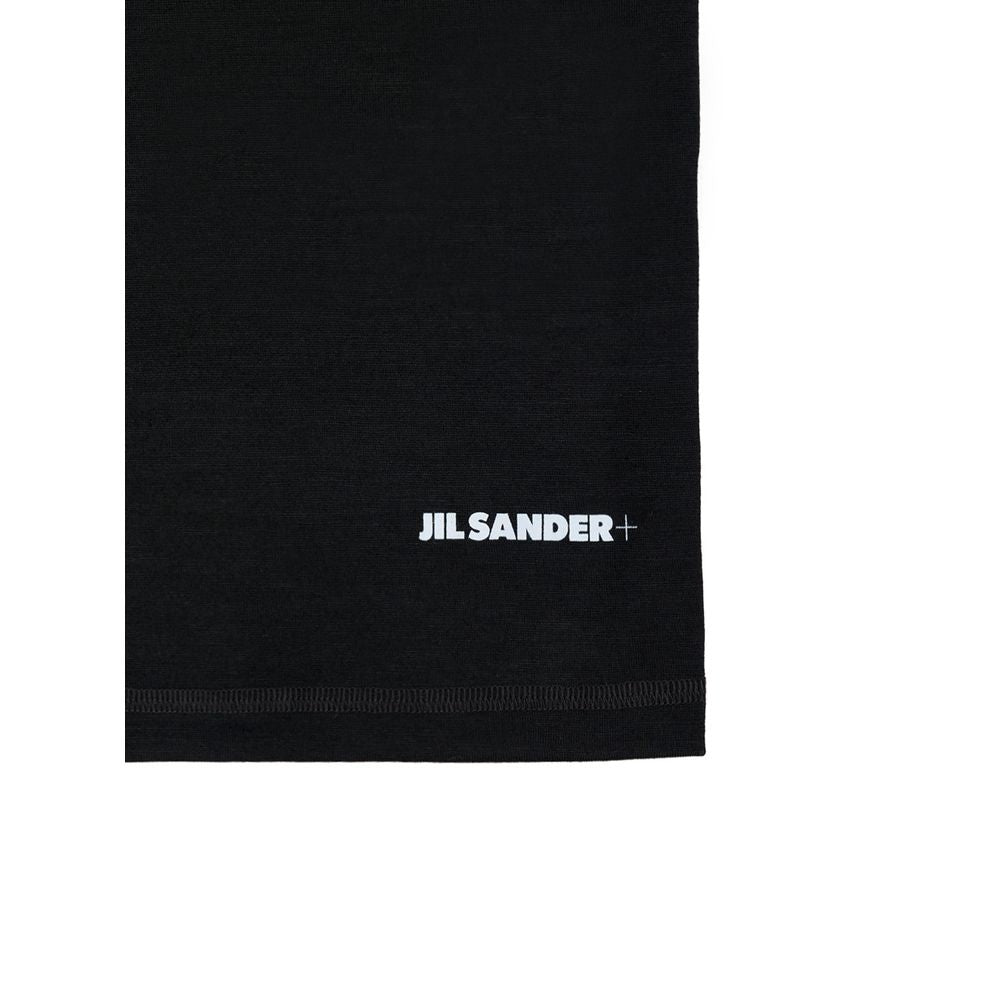 Svart polyester lång