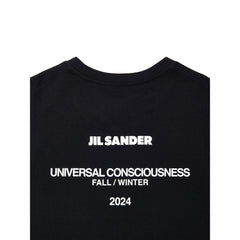 Jil Sander Black Cotton Long Dress