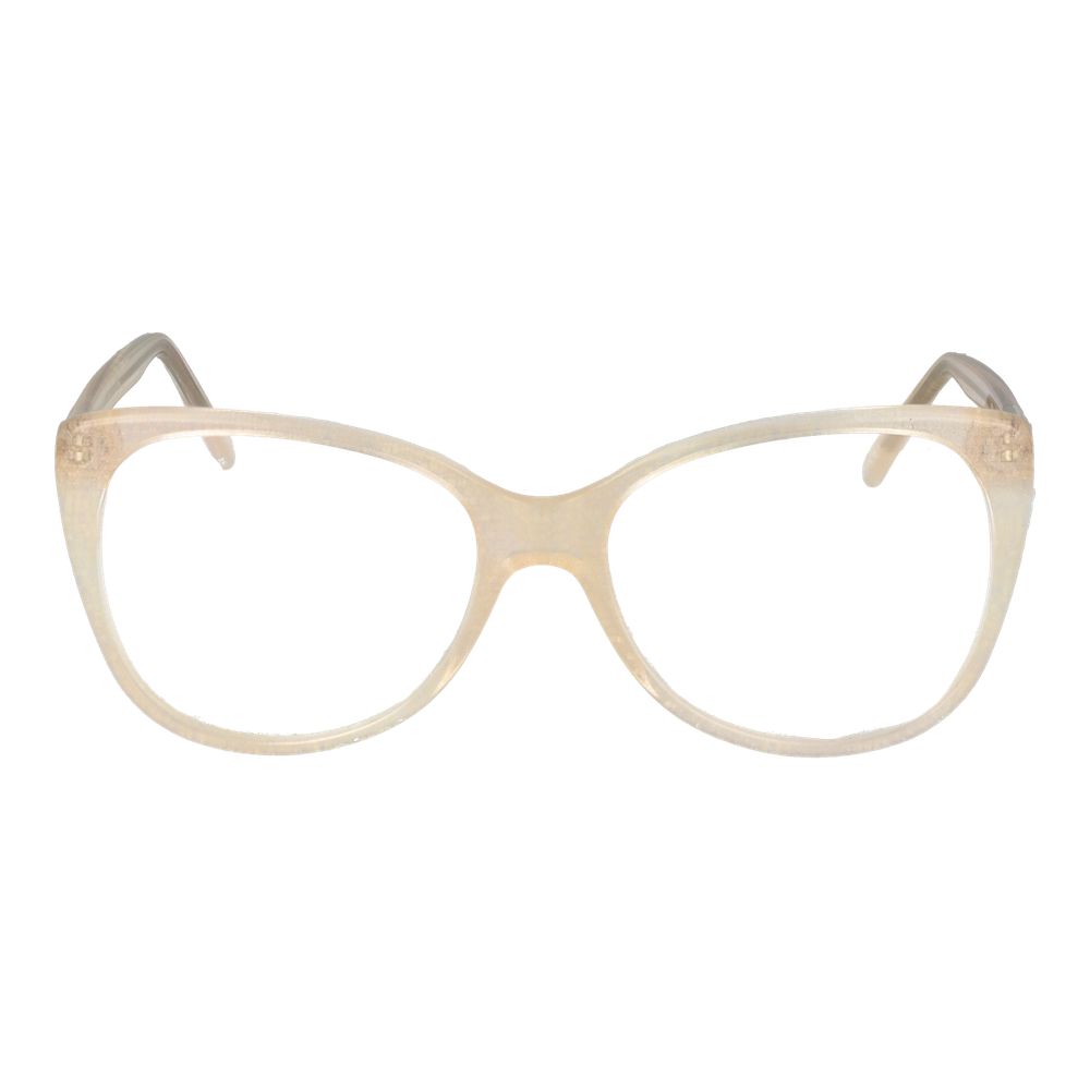 Cremefärgade unisex glasögonbågar