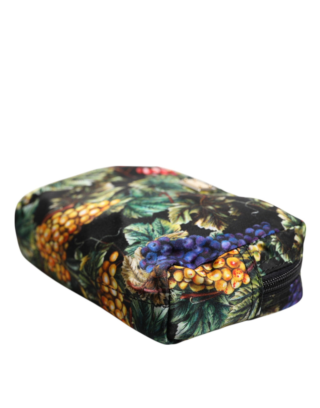 Flerfarget druetrykk clutch-veske med logoplakett
